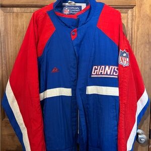 Vintage NFL New York Giants Blue Red White Team Apex Jacket